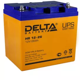 АКБ-26 Delta HR Аккумуляторная батарея 12 В, 26 Ач.
