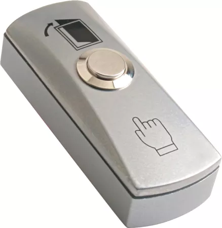 AT-H805A Кнопка выхода металлическая накладная, цвет серебро 