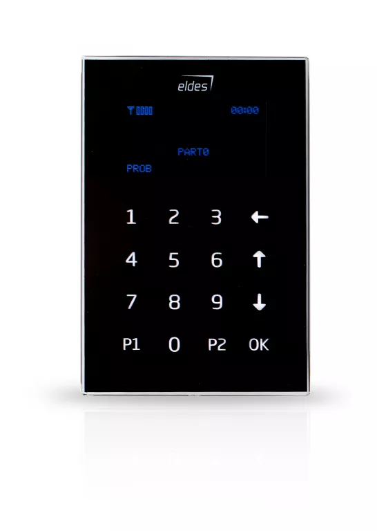 EKB2 Сенсорная LCD клавиатура EKB2; Современный дизайн; Для использования с охранной системой ESIM264/364