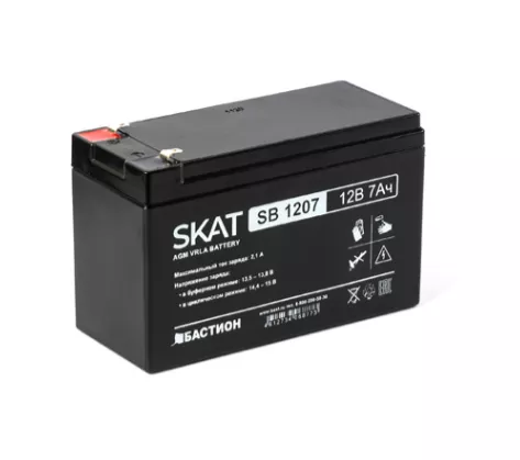 SKAT SB 1207 Аккумулятор свинцово-кислотный 12В, 7Ач.