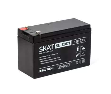 SKAT SB 1207L Аккумулятор свинцово-кислотный 12В, 7Ач.